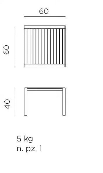 ARIA 60 | Garden side table - Basic Collection Kft.