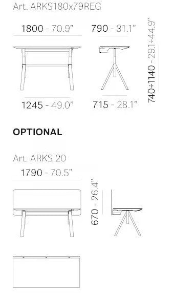 ARKI-TABLE ADJ DESK - kép 9