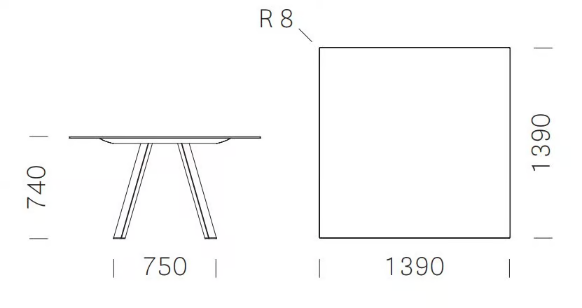 ARKI-TABLE ARK_139X139 - kép 3