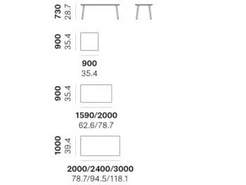 BABILA TBA/2 | Laminate table - kép 7