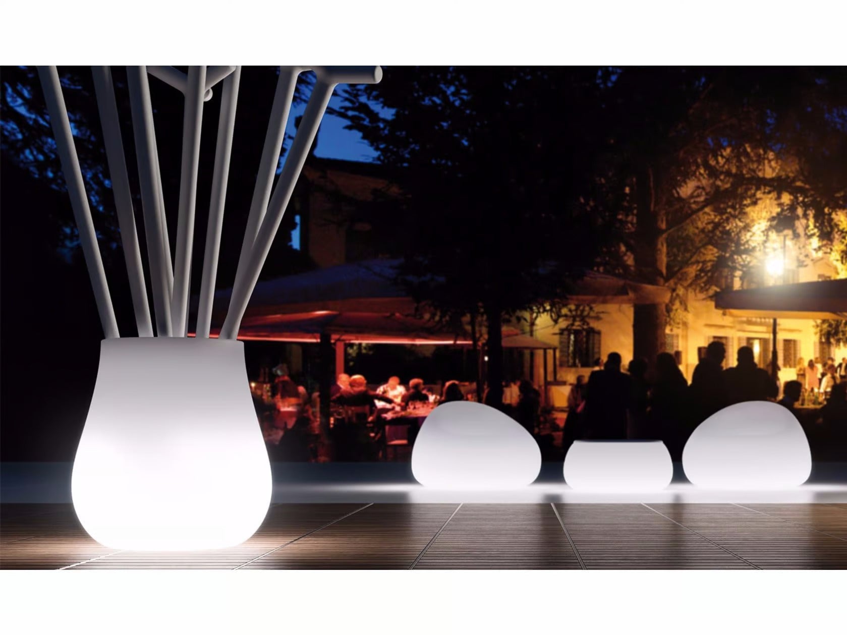 GUMBALL | Garden armchair with light - kép 3