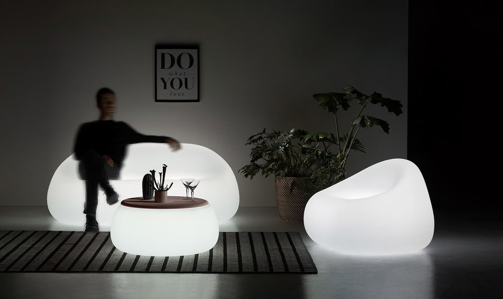 GUMBALL | Garden armchair with light - kép 5