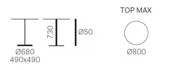 LAJA 5420 H400 | Round table - kép 3