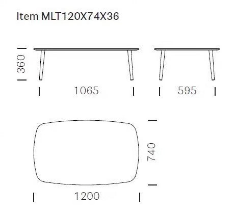 MALMÖ MLT | Rectangular coffee table - kép 5