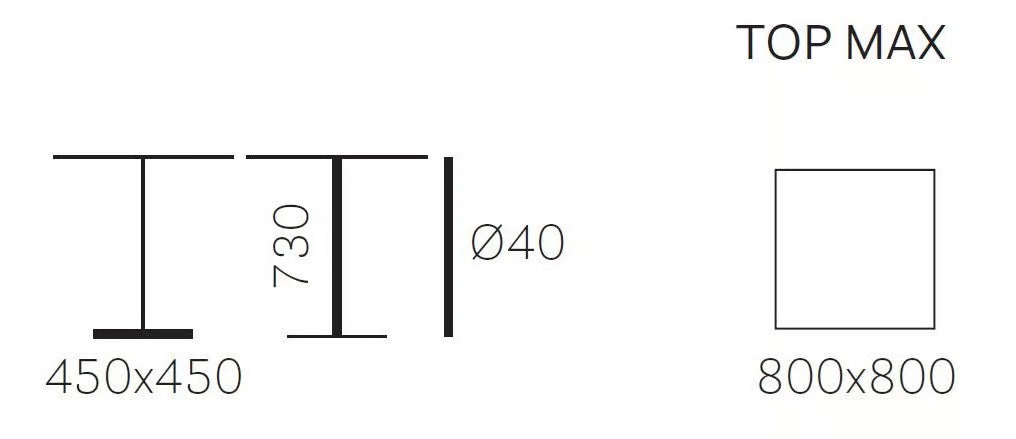 STYLUS 5400 | Square table - kép 3