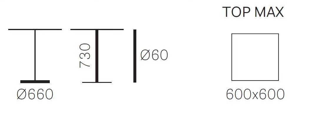 YPSILON 4790 | Square table - kép 2