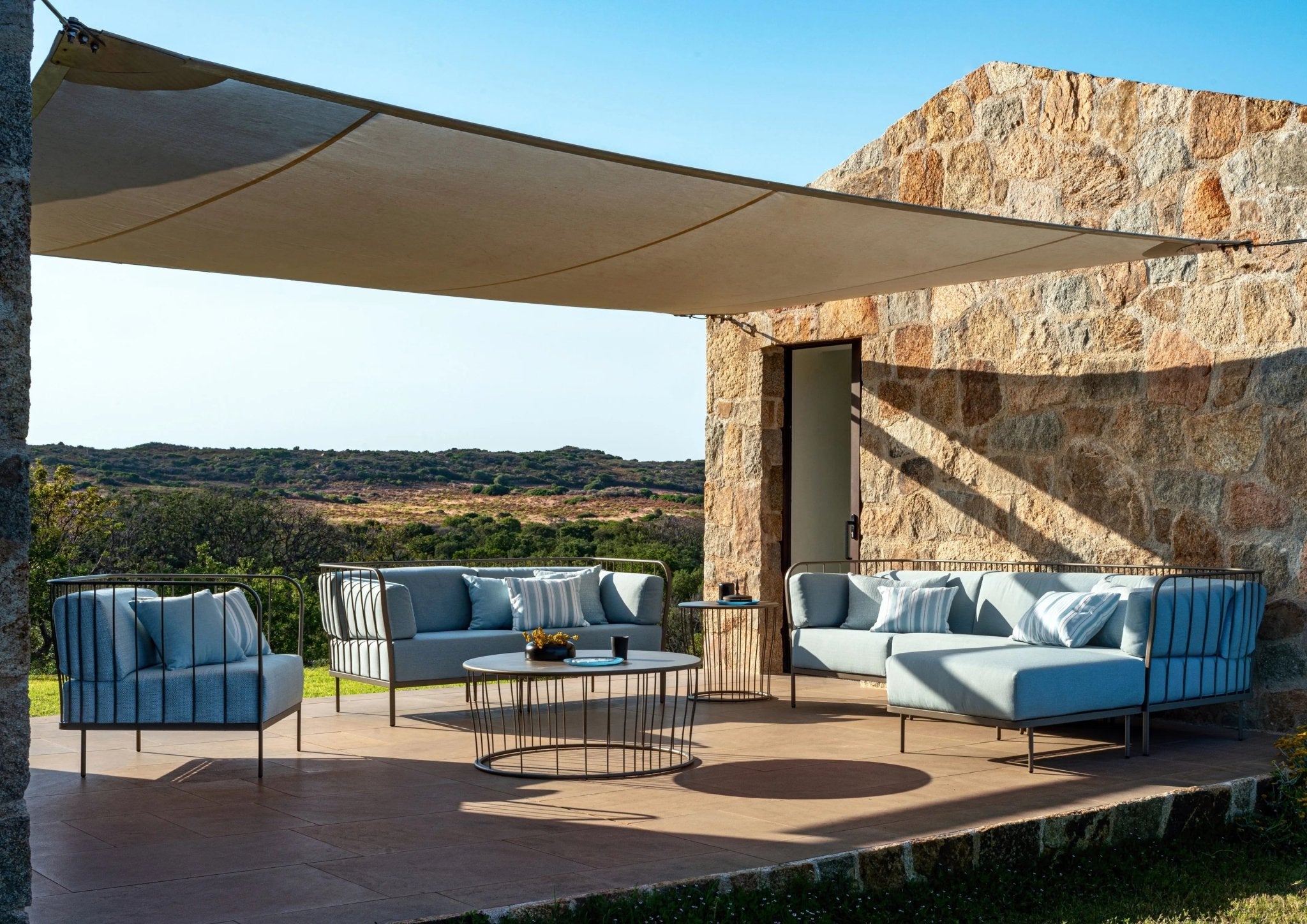 CANNOLÈ | Corner garden armchair - Basic Collection Kft.