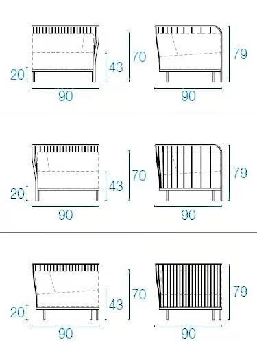 CANNOLÈ | Corner garden armchair - Basic Collection Kft.