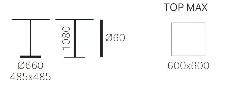 FLUXO 5466 | Square table - Basic Collection Kft.