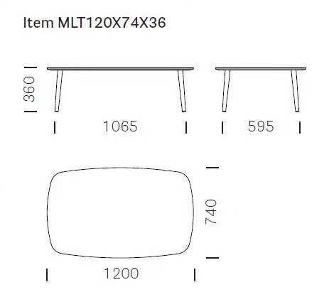 MALMÖ MLT | Rectangular coffee table - Basic Collection Kft.