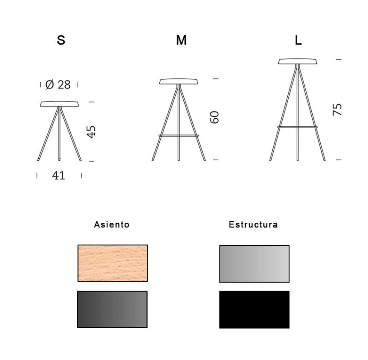 Nuta stool - Basic Collection Kft.
