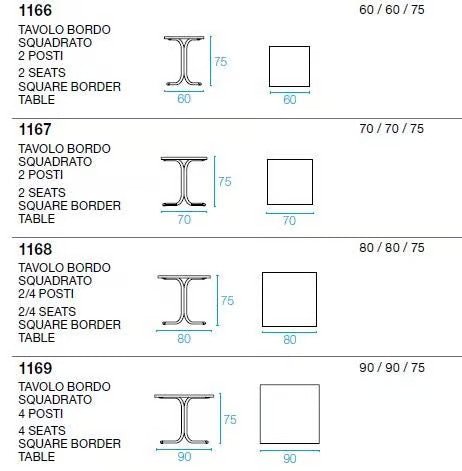 TABLE SYSTEM | Square table - Basic Collection Kft.